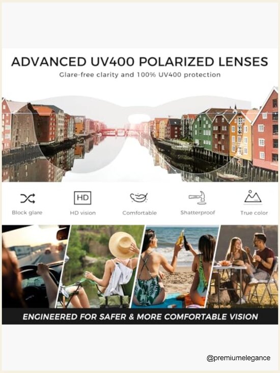 Vintage Round Sunglasses with UV400 Polarized Lenses main image 7